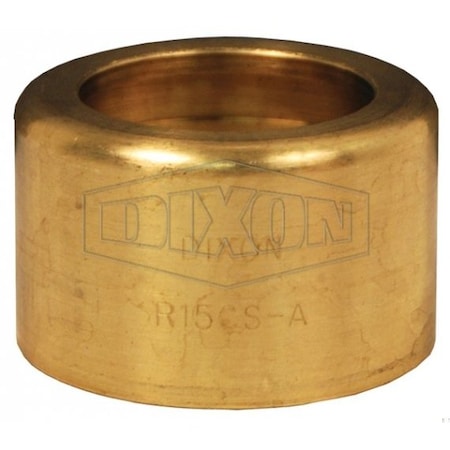 520-H Scovill Style Ferrule, 2 ID X 2-31/64 To 2-34/64 OD In Nominal, Hose, 1-3/4 In L, Brass, Domes